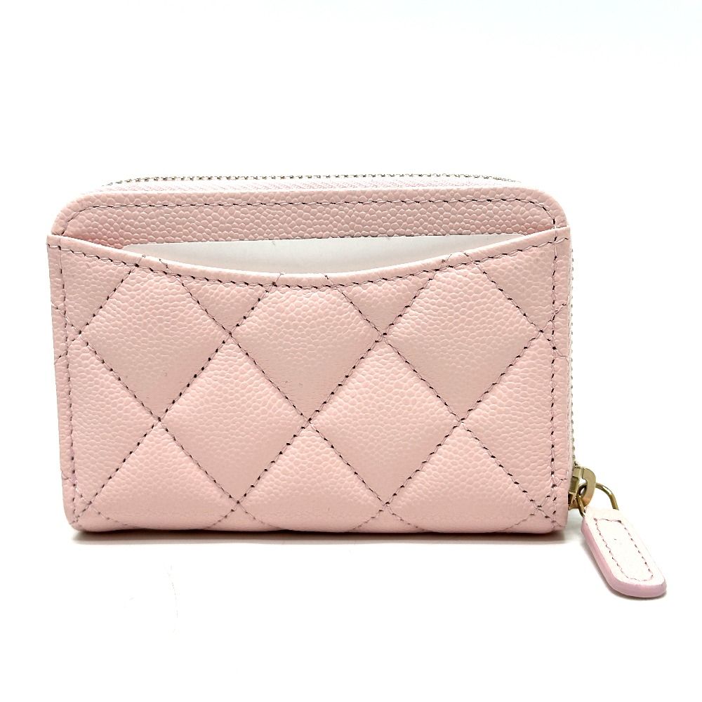 シャネル CHANEL コインケース キャビアスキン Classic ZIP COIN PURSE CHANEL COIN Case Pastel Pink (パステルピンク)
