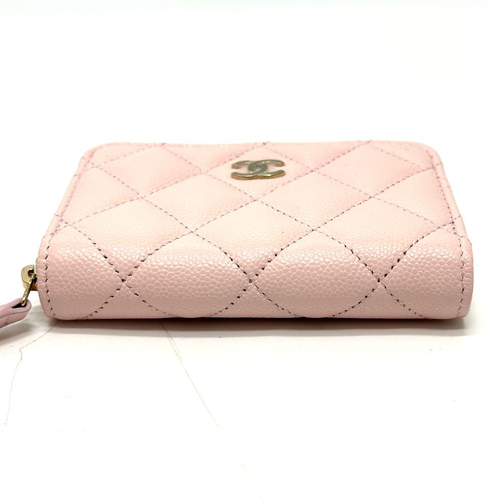 シャネル CHANEL コインケース キャビアスキン Classic ZIP COIN PURSE CHANEL COIN Case Pastel Pink (パステルピンク)