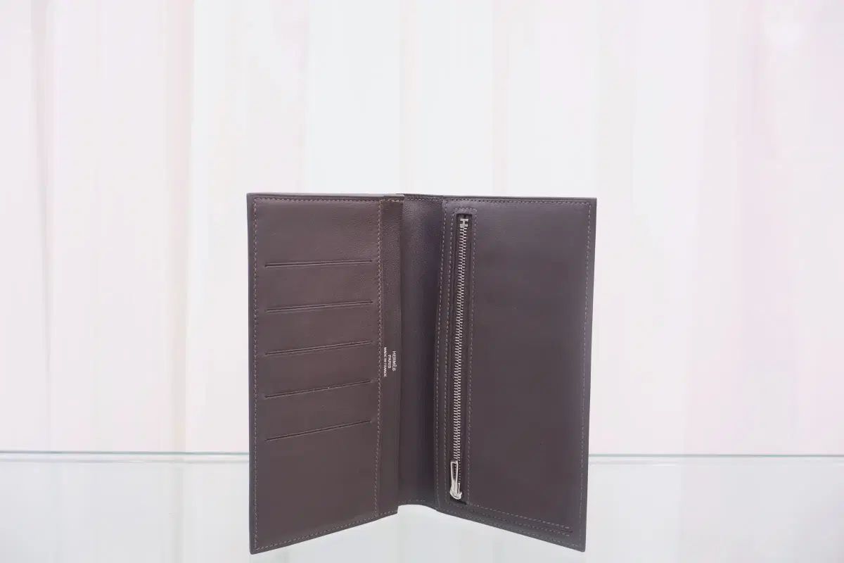 エルメス シチズン ツイル シルクIN長財布 DARK チョコレート ブラウン