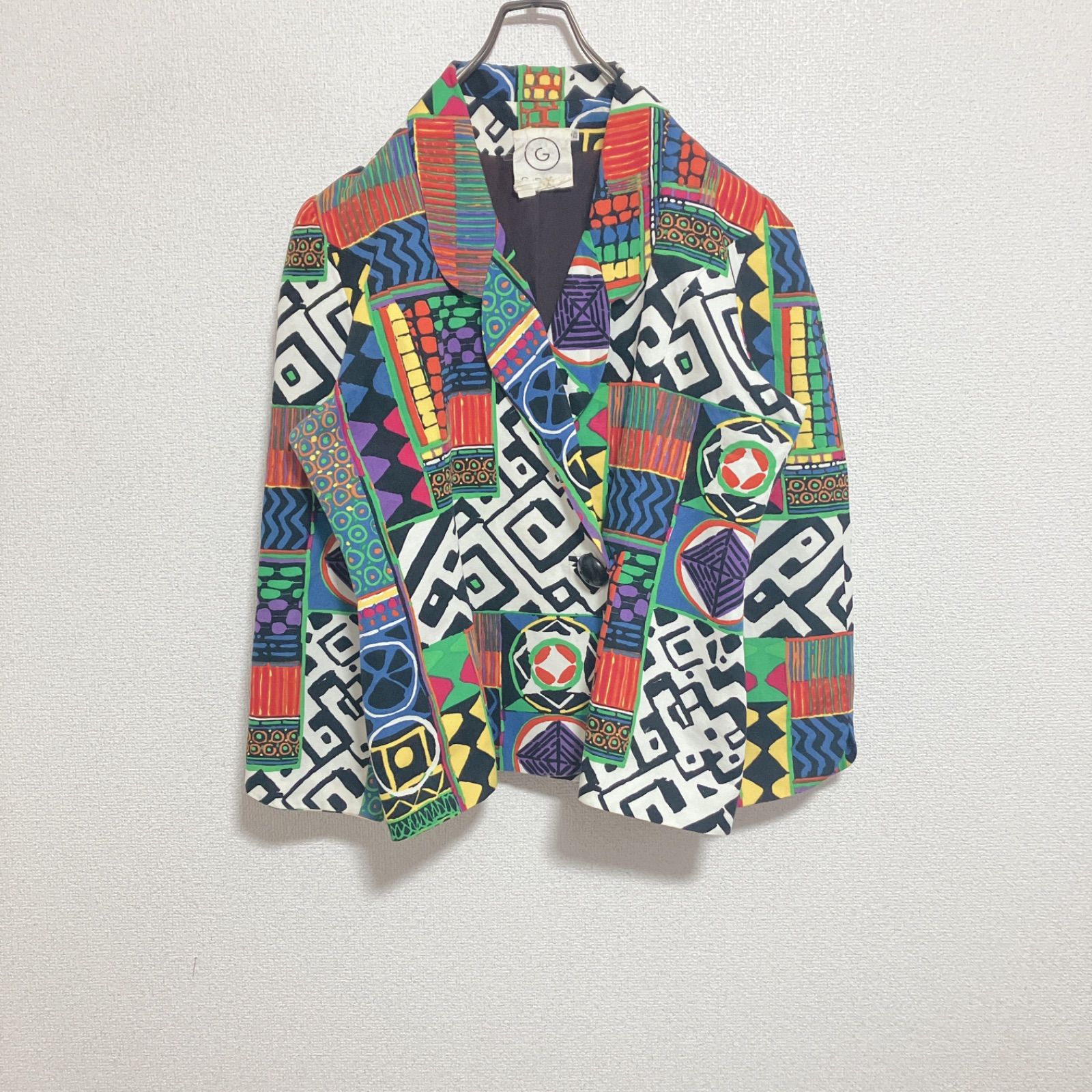 GRES PARIS グレ ヴィンテージ ジャケット 総柄 レディース42 L相当