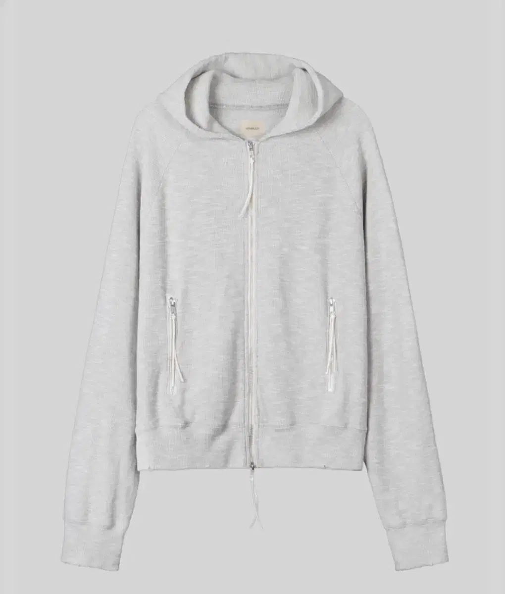 ギャザーレイ ワッフル フードジップアップ