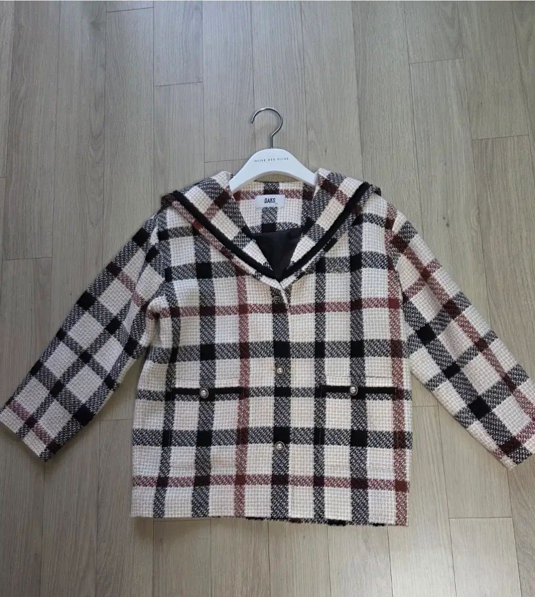 DAKS チェック ツイード ジャケット ㅡ140