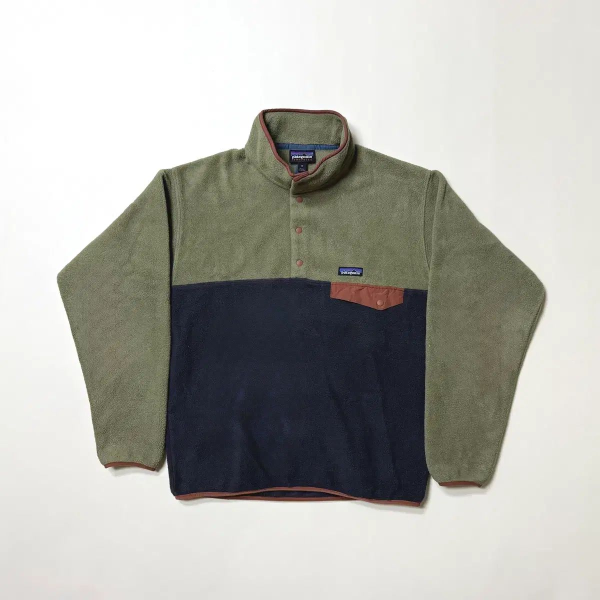 M パタゴニア Synchilla シンチラ フリース オリーブ カーキ ブラウン