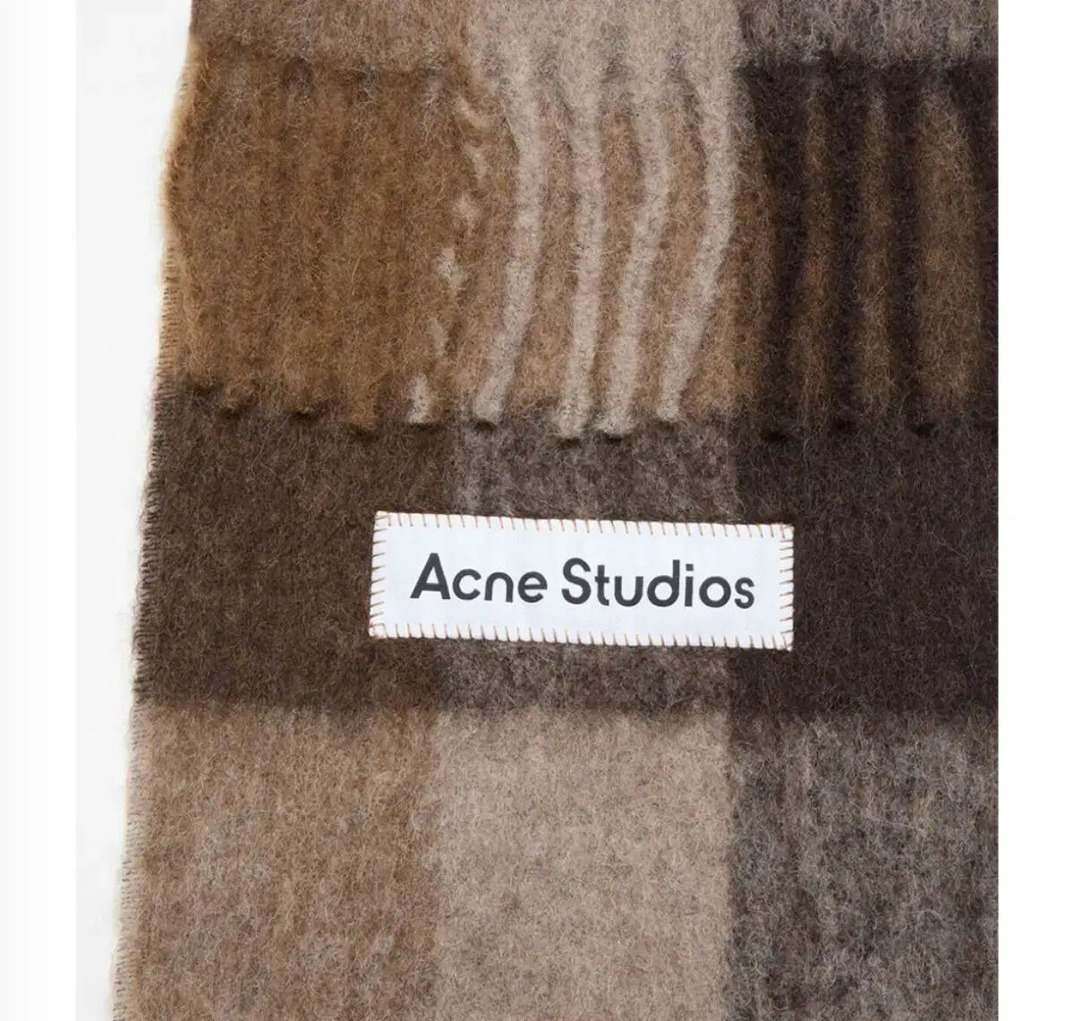 Acne Studios アクネストゥディオズ チェック マフラー ブラウン