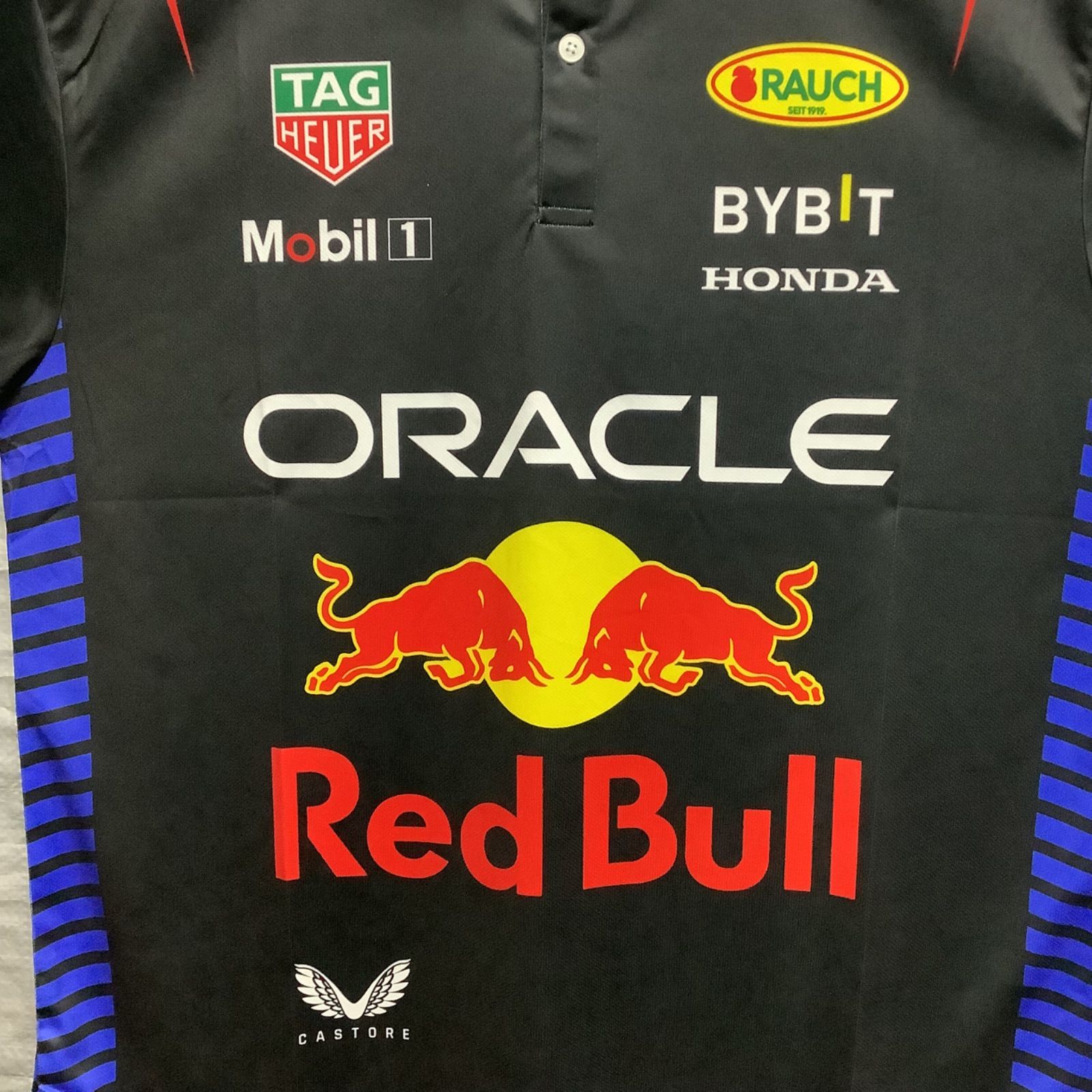 ピットシャツ　Red Bull ブラック　XL L M S　レッドブル　ナイロンポロシャツ