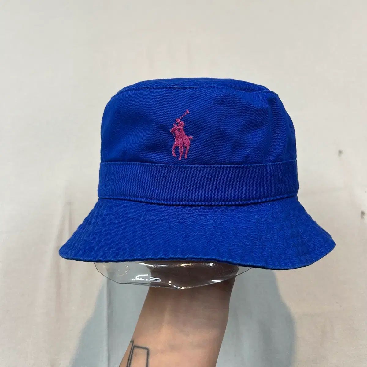 ポロ ラルフローレン ツイル コットン バケットハット 新モデル QRタブ
