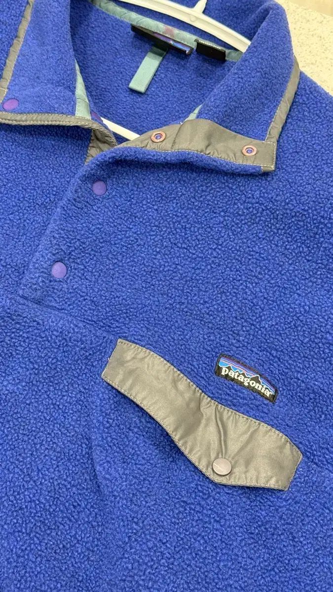XL 90 s patagonia パタゴニア Synchilla シンチラ ブルー PURPLE パープル