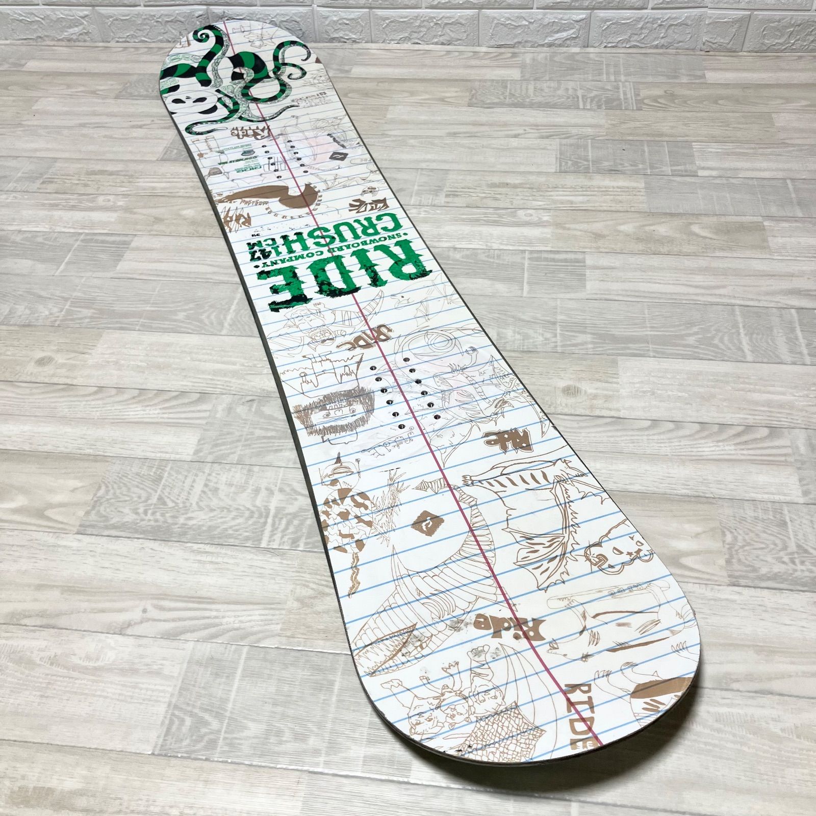 RADAIR　CRUSH 157cm スノーボード フリーライド　板 希少柄】RIDE CRASH 147cm スノーボード板 ライド クラッシュ 初心者