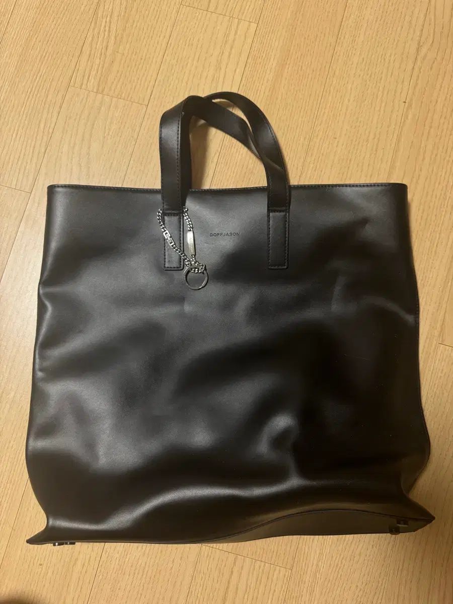 DOFFJASON ドフジェーソン カウハイド ブラック トートバッグ