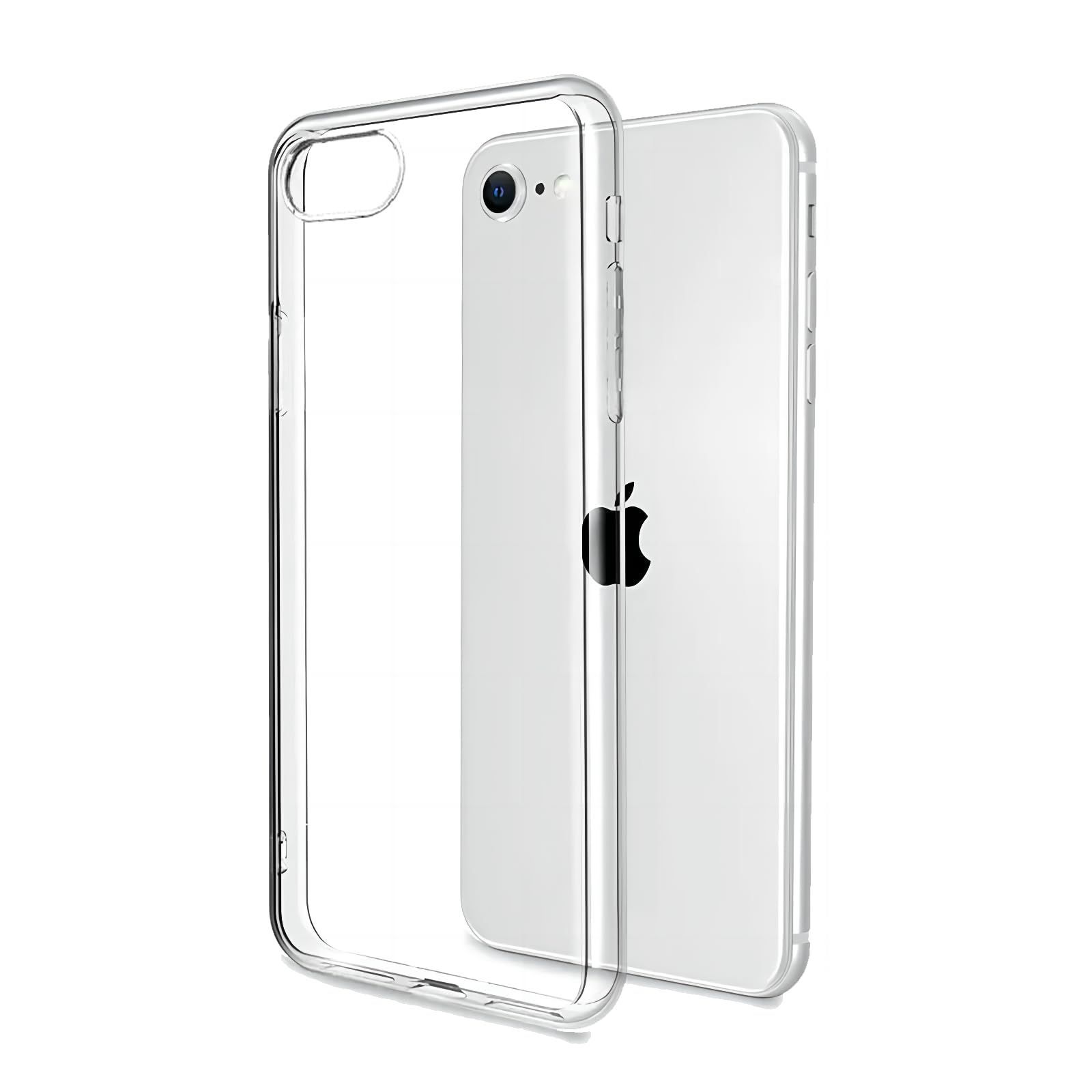 柔軟 薄型 耐衝撃 カバー 黄ばみなし TPU スマホカバー 超軽量 8 7 クリア ケース SE 2 3 ストラップホール付き 全透明 第3世代 第2世代 iPhone 対応