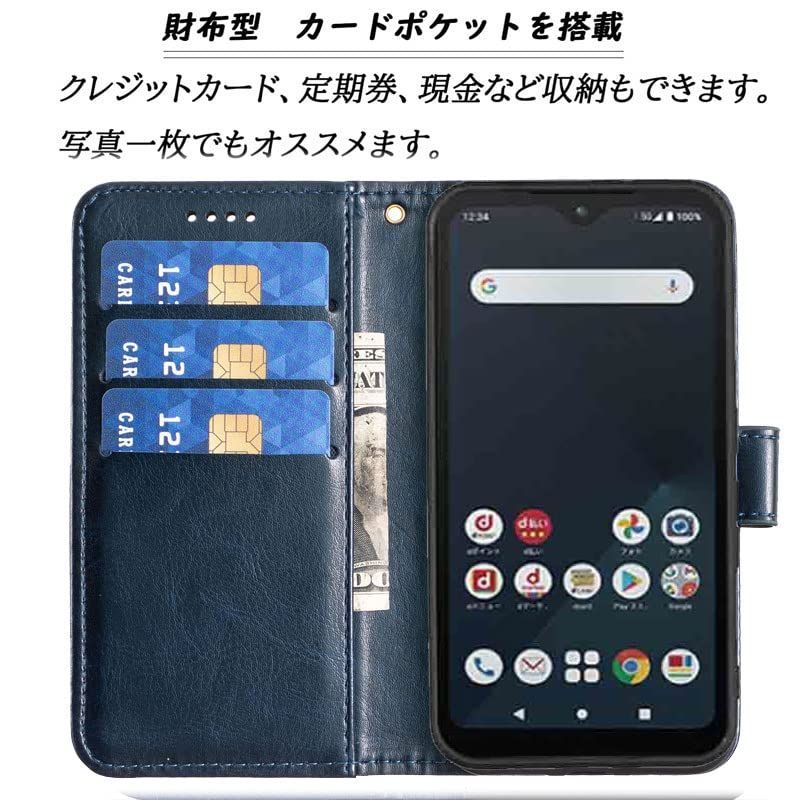DarkBlue スマホケース全面保護