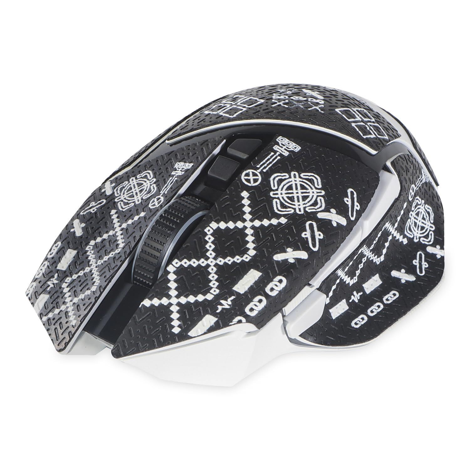 V 3 Basilisk 適用 Pro テープ ワイヤレスマウス マウスグリップ アンチスリップテープ IMMOENUC PVC素材カラーシール肌の汗吸収 滑り止め ブラックカラー