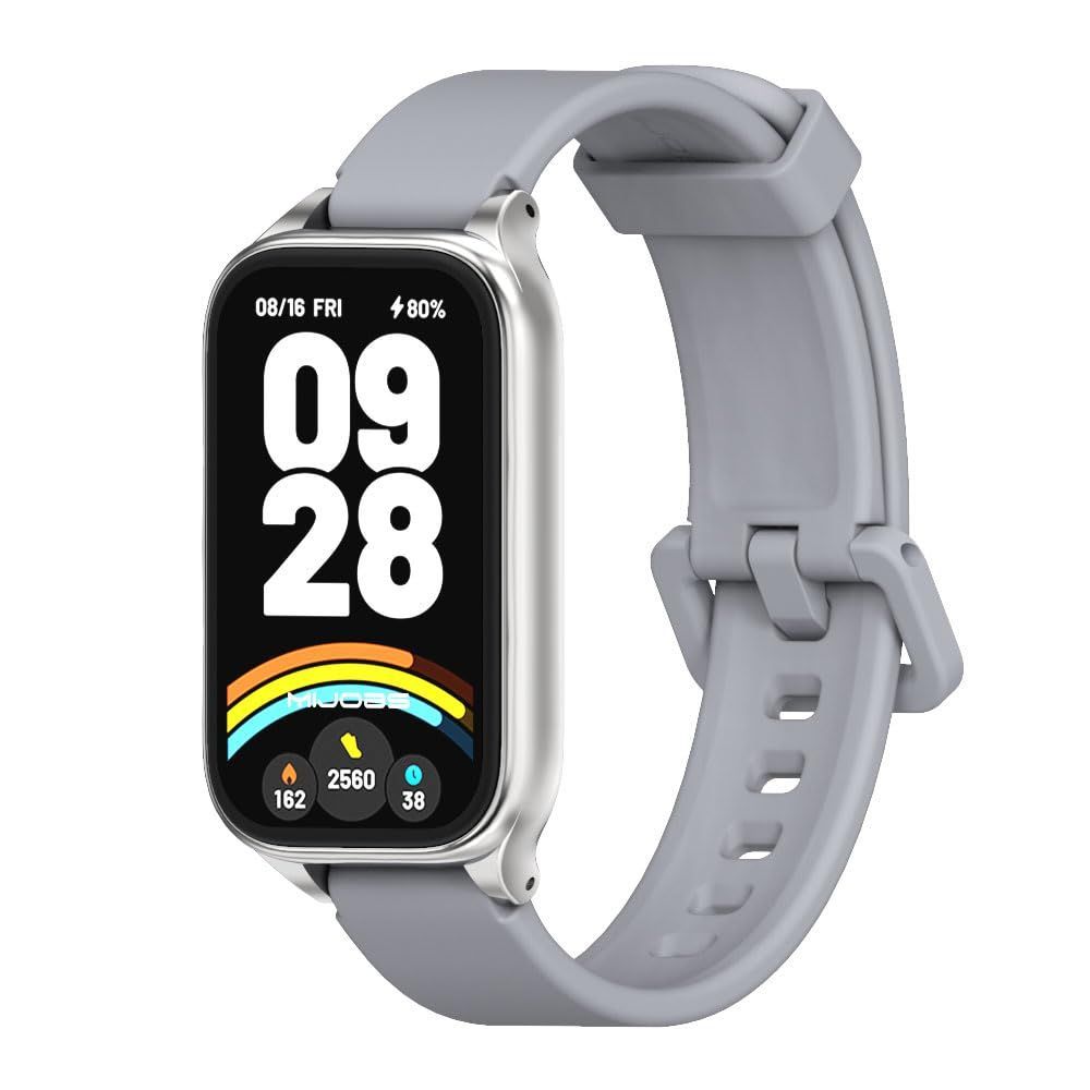 在庫処分 MIJOBS Xiaomi Smart Band 9 Active 換えバンドRedmi 3 シリカゲルストラップ 長さ調節 柔らしい替えベルト 男女兼用 交換バンド