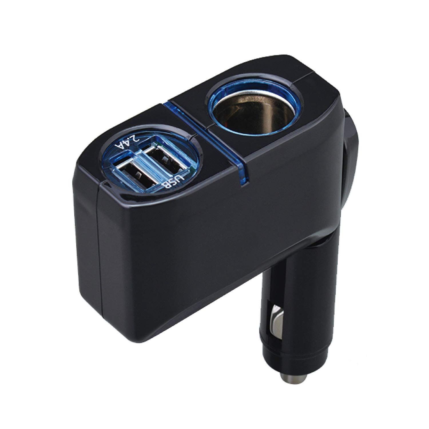 ダイレクトソケット シガーソケット USB 2口 シガーソケット増設分配器 F 274 車内用品 セイワ SEIWA