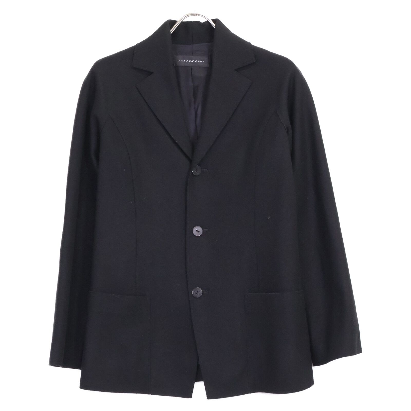 JURGEN LEHL ヨーガンレール ﾌﾞﾗｯｸ ｳｰﾙ×ｱﾝｺﾞﾗ ｼﾞｬｹｯﾄ - メルカリ