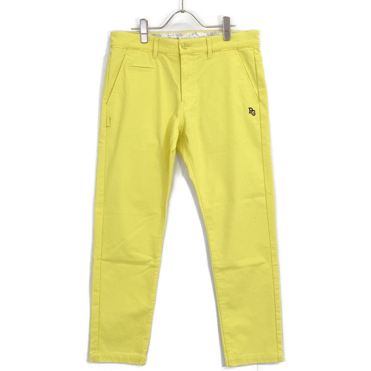 PEARLYGATES パーリーゲイツ ｲｴﾛｰ ﾛﾝｸﾞﾊﾟﾝﾂ C/Peｽﾄﾚｯﾁﾄﾞﾋﾞｰ 製品洗い 5