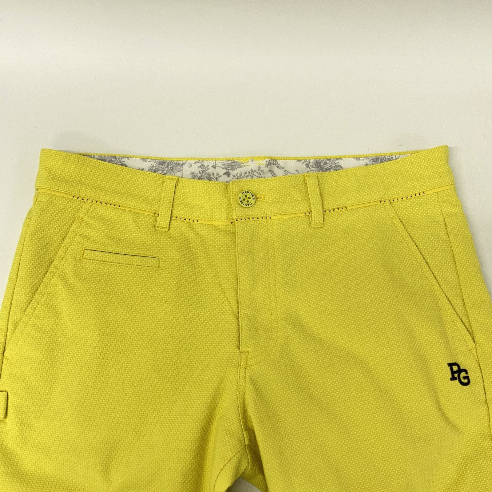 PEARLYGATES パーリーゲイツ ｲｴﾛｰ ﾛﾝｸﾞﾊﾟﾝﾂ C/Peｽﾄﾚｯﾁﾄﾞﾋﾞｰ 製品洗い 5