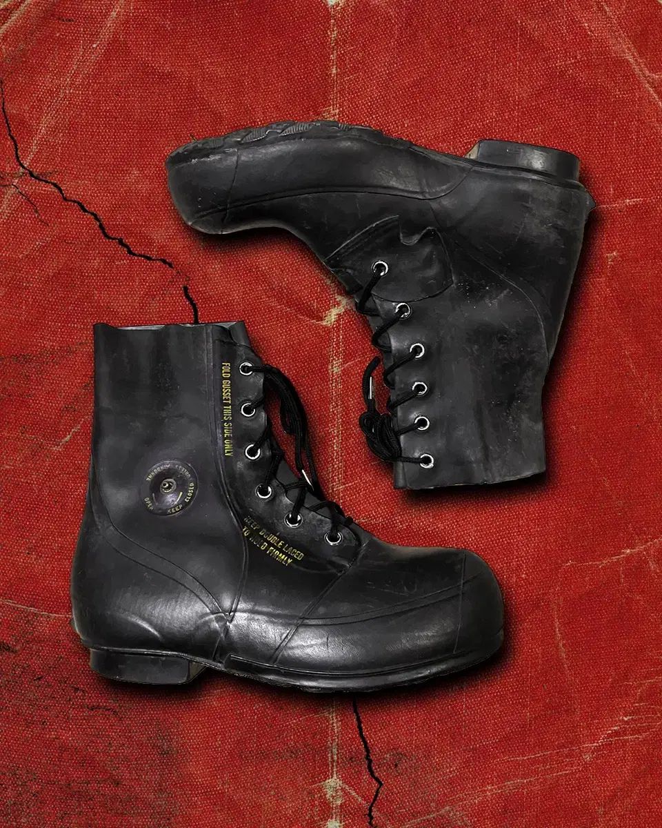60 70 s USFK 供給用 YZY BUNNY ブーツ ブラック 12 R 285 90