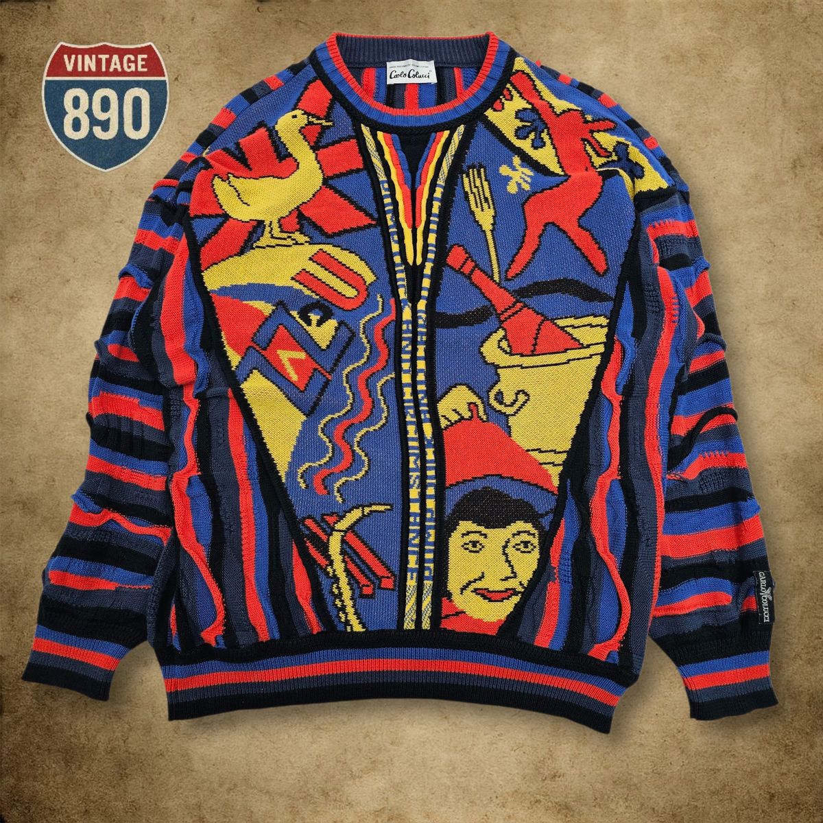100 Carlo Colucci カールロコロンチ VTG ニット セーター