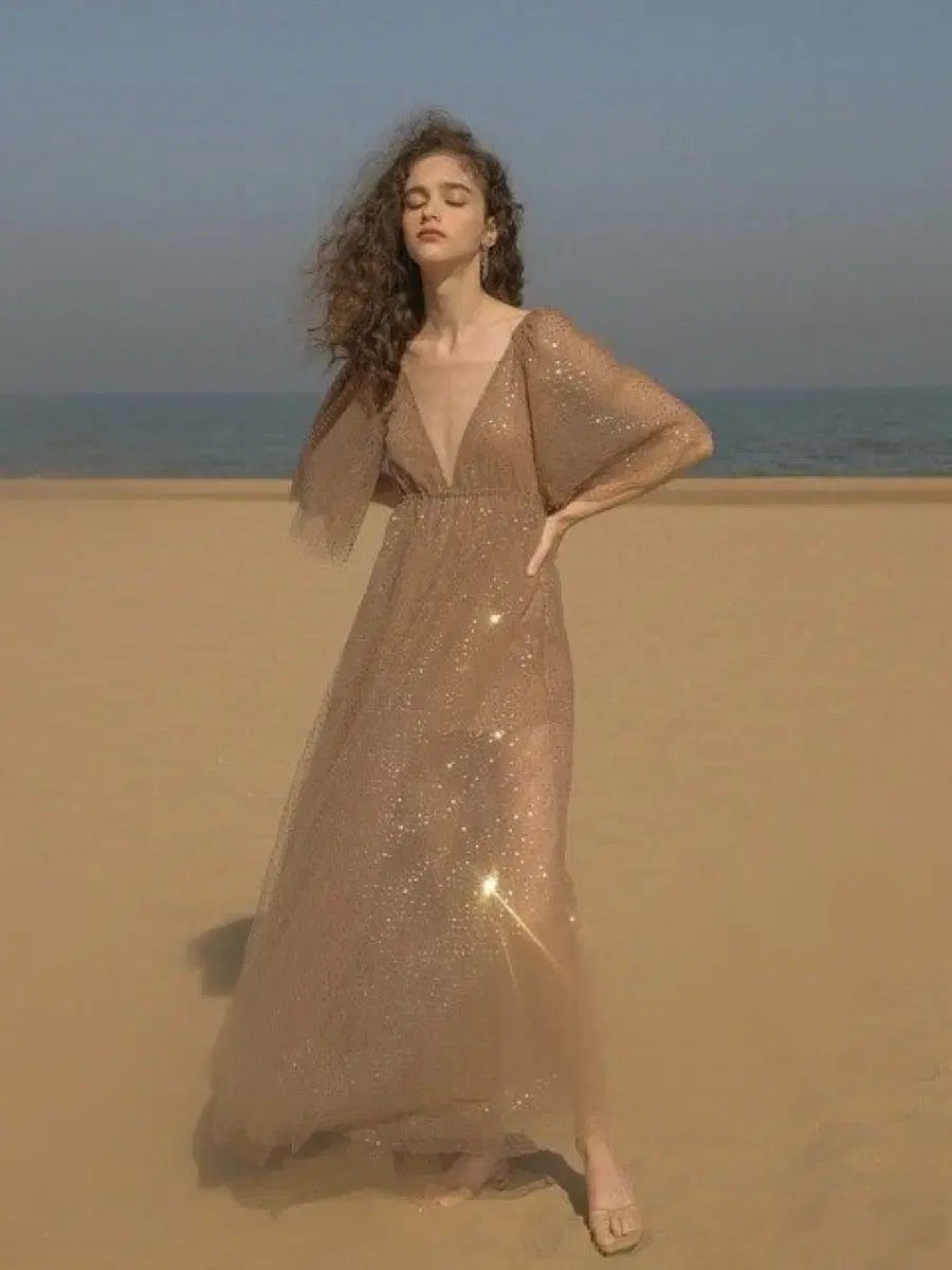 Guka グリッター ロング ドレス sincethen