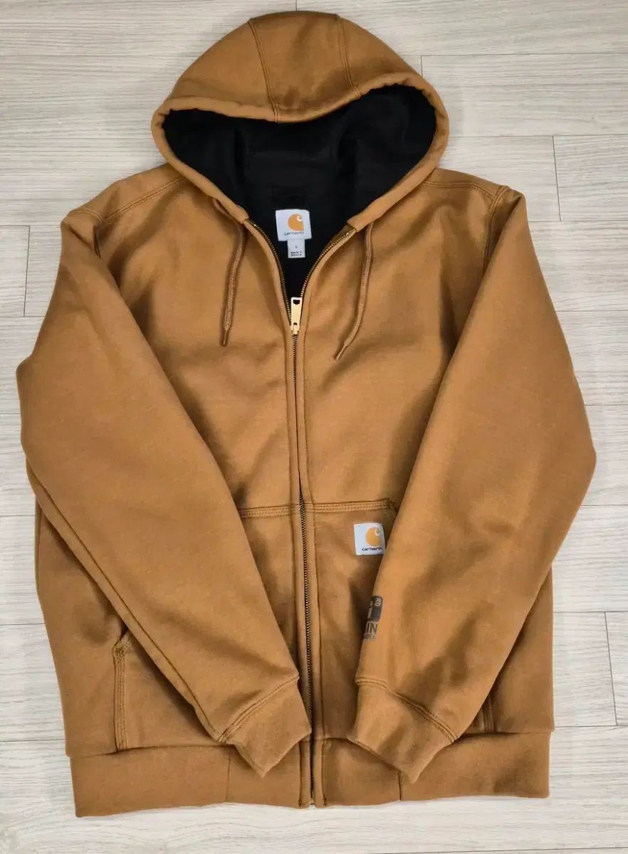 Carhartt カーハート ブラウン フード ジップアップ オーバーサイズ サイズ S