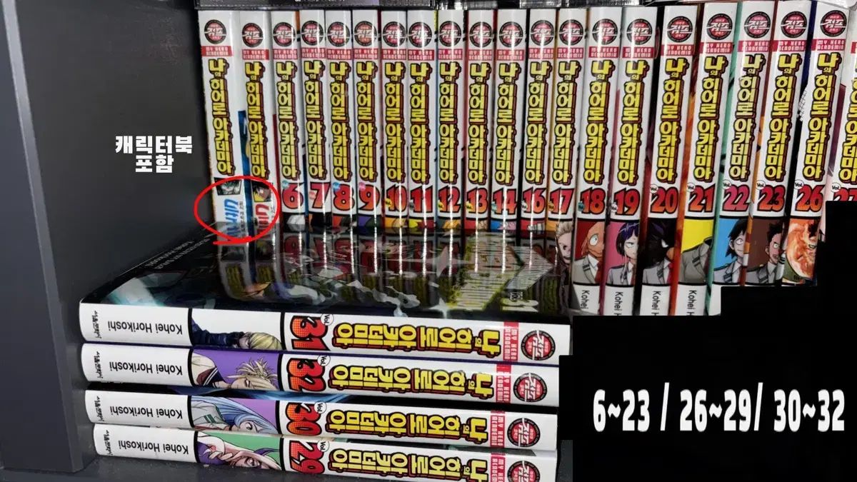 私 ヒーロー アカデミア キャラクターBOOK 6 23 巻 26 29 30 32