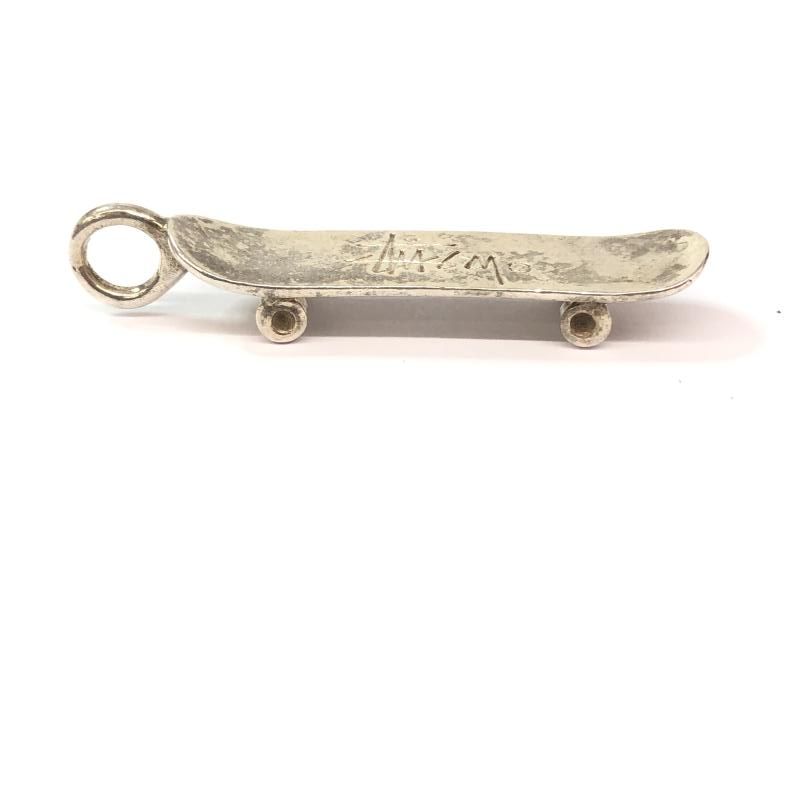 中古】STUSSY 80s STUSSY スケートボード ネックレストップ シルバー