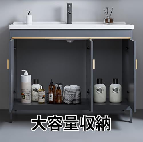 迅速に発送 PFLife 洗面化粧台 洗面台 陶器製 幅60 cm 幅75 扉付き収納 組立簡単 洗面ボウル付 省スペース 混合水栓 鏡付きキャビネット 80 40 4224 c 4 a その他 キッチン 食器 キッチン 日用品 その他