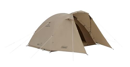 迅速に発送 Coleman コールマン タフワイドドーム VI 3025 グレージュ キャンプ テント 防災 組み立て簡単 前室付き 4?5人用 耐水圧1500 mm ペグ ロープ ハンマー 収納ケース付属 空気循環システム搭載 33 a 9105