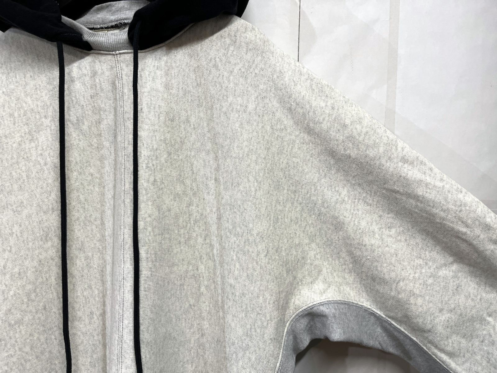 新品 チャンピオン x エヌハリウッド リバースウィーブ 後付けパーカー グレー Champion Reverse Weave スウェットパーカー