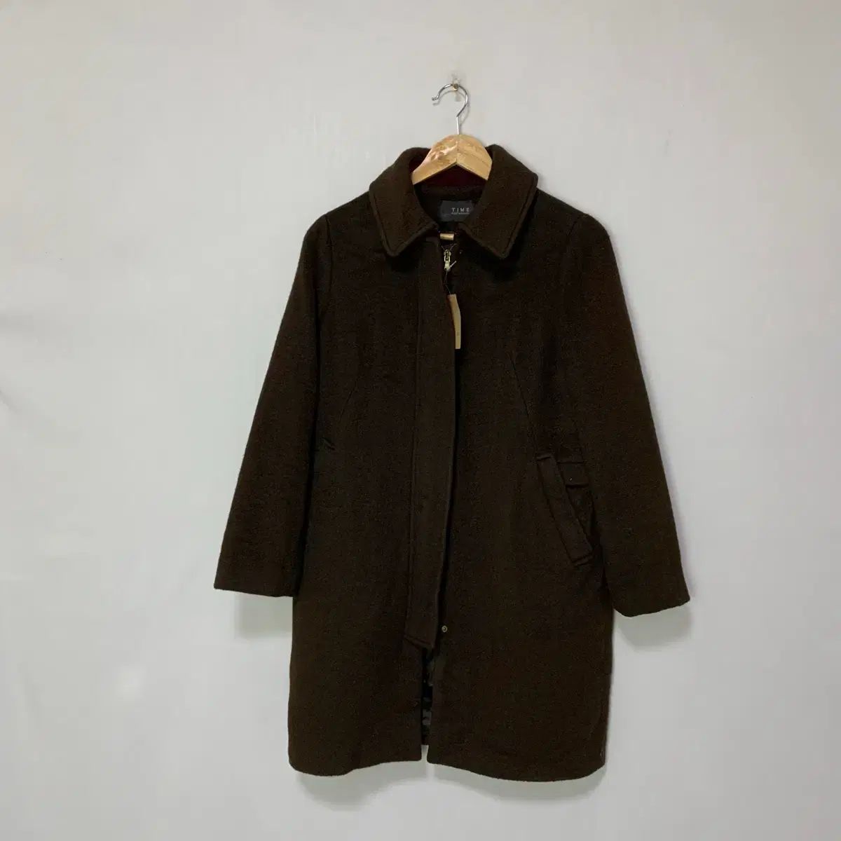 TIME タイム The HANDSOME ヴィンテージ ウール コート DARK ブラウン