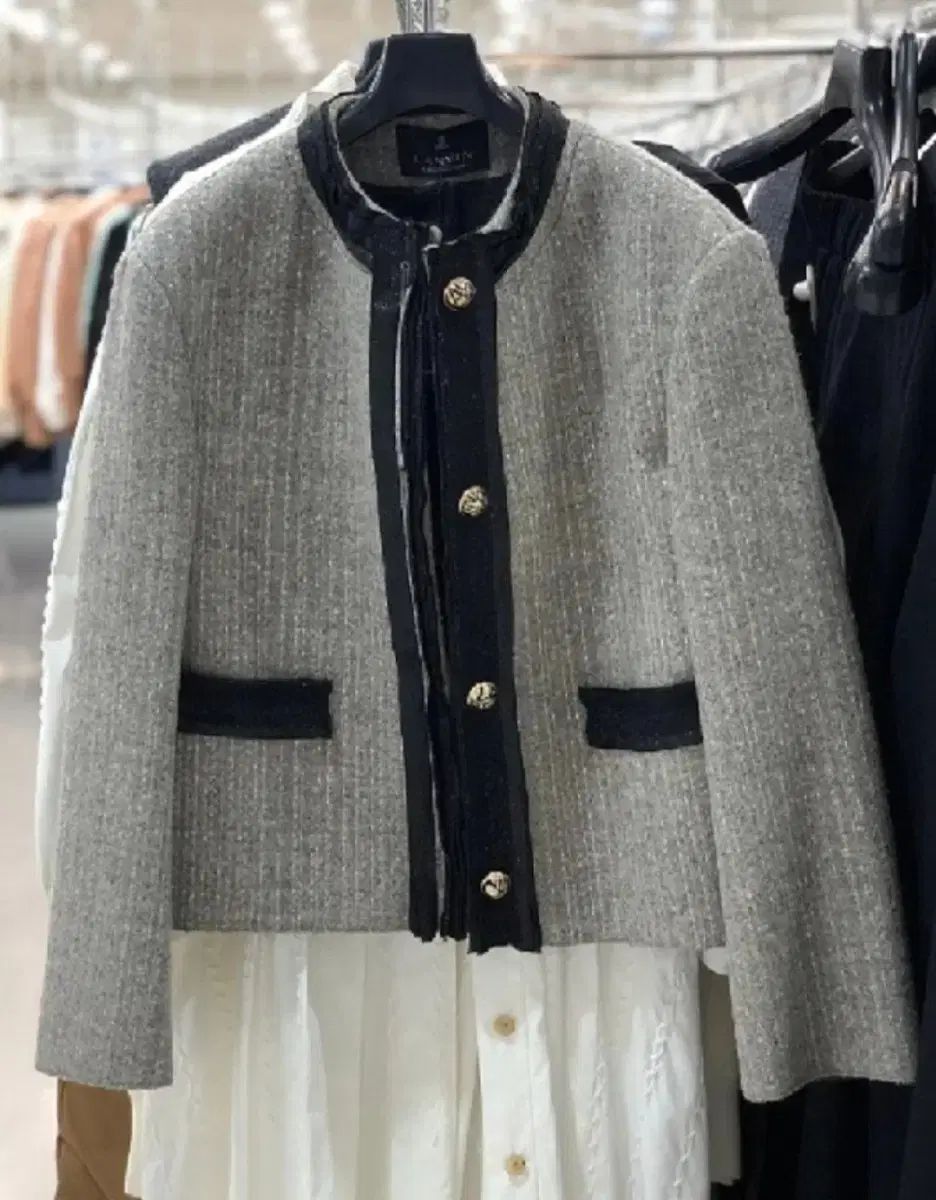 ハンサム LANVIN ランバン ツイード ジャケット