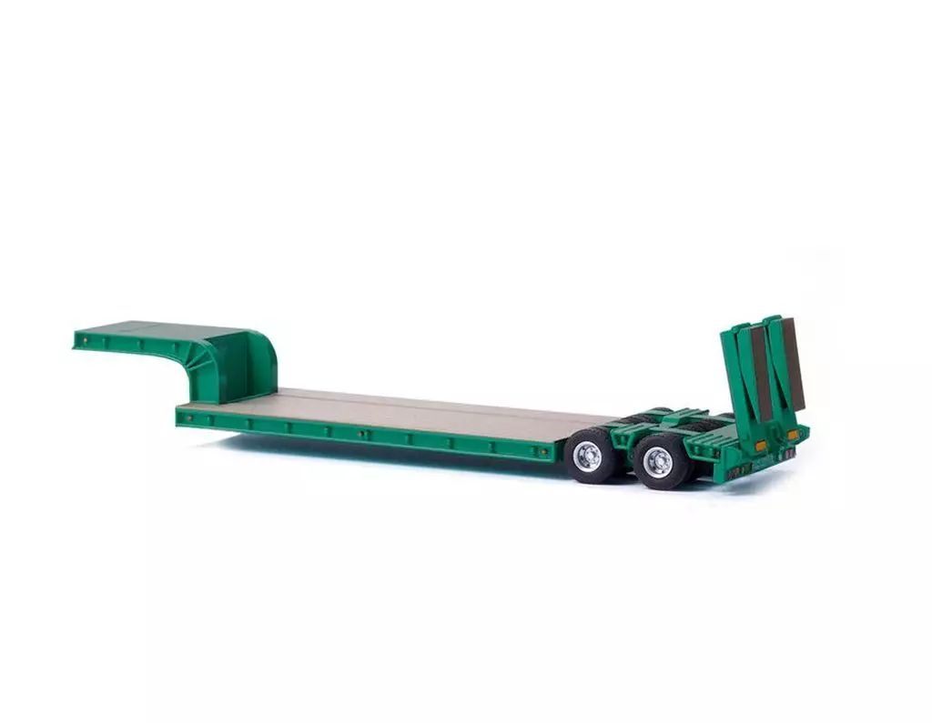 ミニカー 1|50 16輪 中低床重量物運搬用トレーラ 自動あゆみ付き ターコイズ