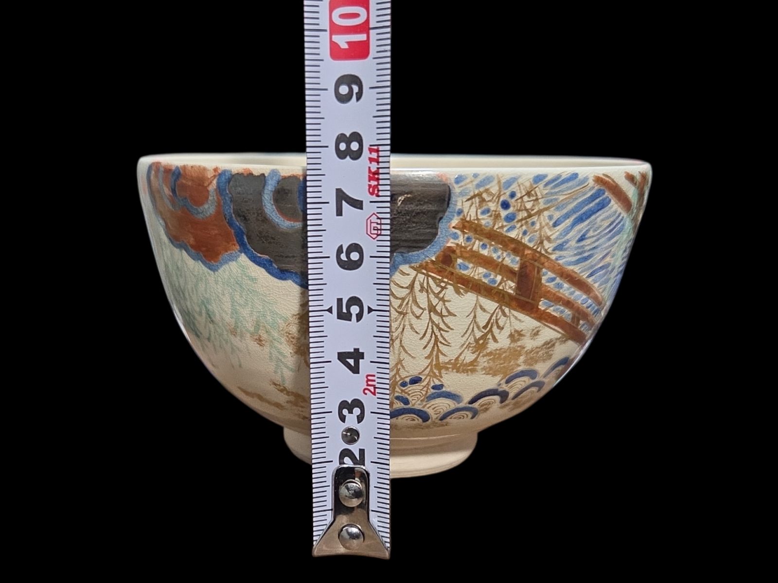 京焼 仁清 抹茶碗 金銀彩 茶道具 茶碗 茶器 レトロ アンティーク 古