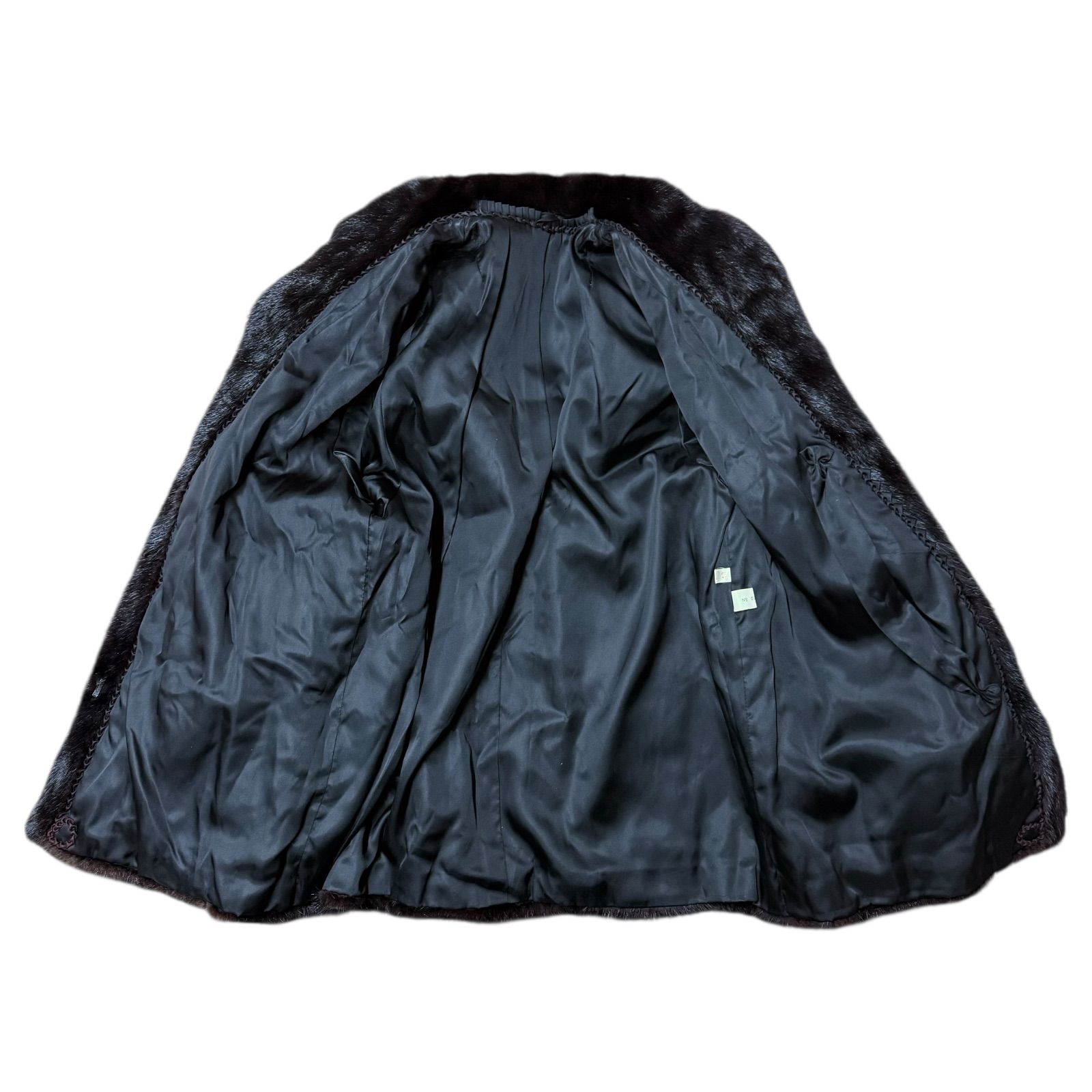 SAFRON ミンクコート ジャケット 黒 13号 毛皮 - メルカリ