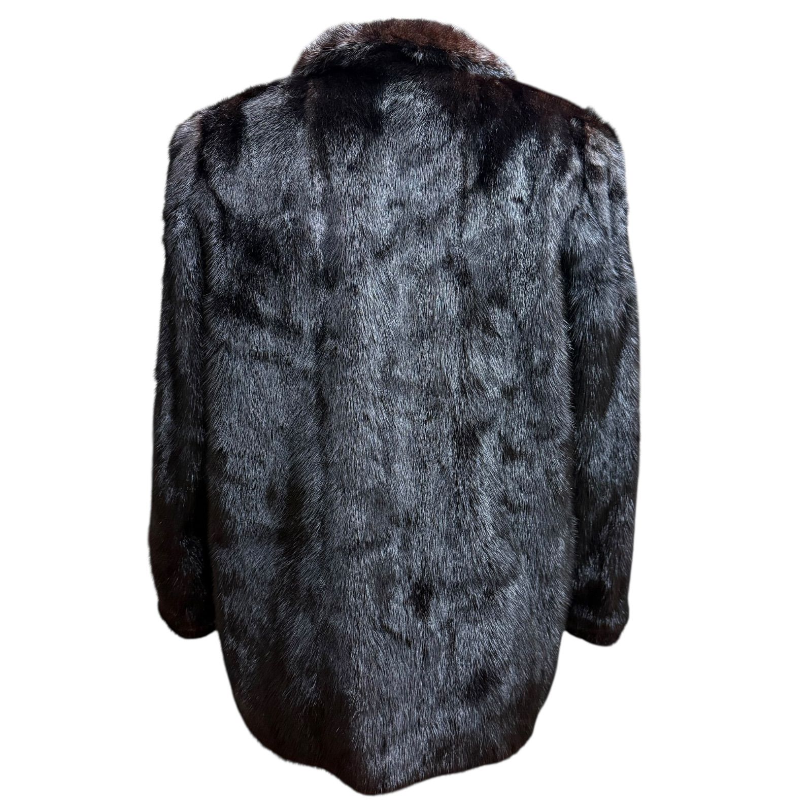 SAFRON ミンクコート ジャケット 黒 13号 毛皮 - メルカリ