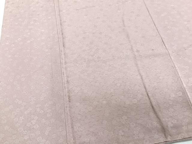 平和屋着物●上質な色無地　吉祥花地紋　薄香色　正絹　逸品　AABC8645ck 平和屋着物□上質な色無地 吉祥花地紋 撫子色 正絹 逸品 CABB2754xi