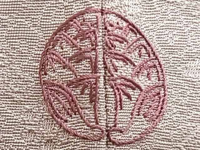 平和屋着物□上質な色無地 吉祥花地紋 撫子色 正絹 逸品 CABB2754xi