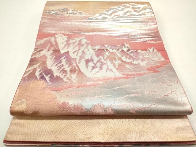 たけうち ゆうや出品 平和屋着物◎六通柄袋帯 風景文 金銀糸 正絹 逸品 DAAZ1868xg - メルカリ