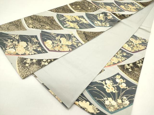 平和屋着物◎六通柄袋帯 涼節色紙文 金糸 正絹 逸品 DAAZ1871xg - メルカリ