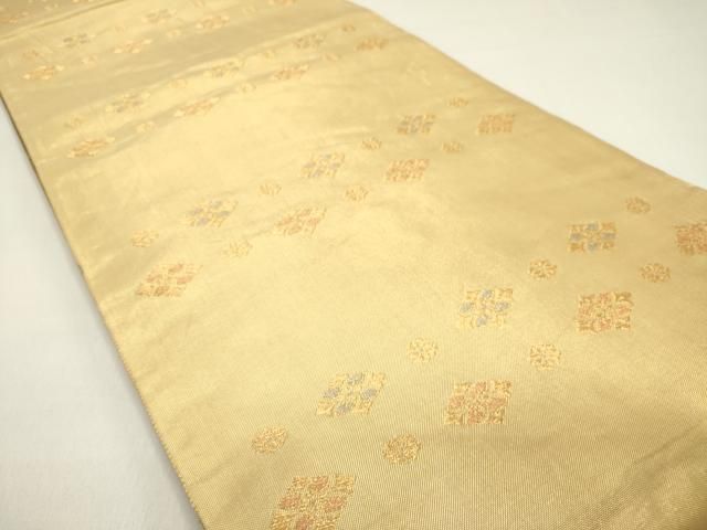 平和屋着物◎佐賀錦 両面 六通柄袋帯 蒔絵雪輪散文 金銀糸 正絹 逸品