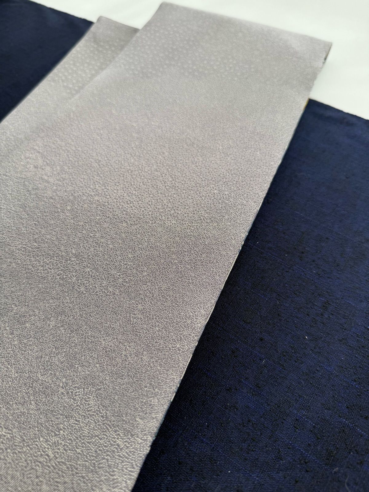 江戸小紋 紫グレー