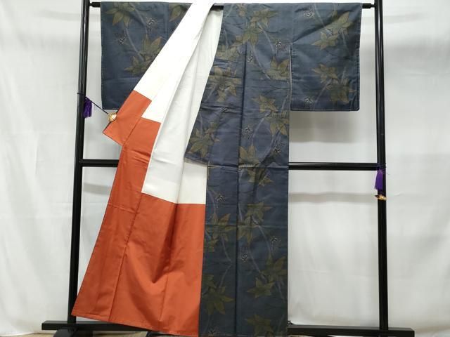 平和屋着物□本場大島紬 7マルキ 枝花文 正絹 逸品 未使用 CABB3883fb