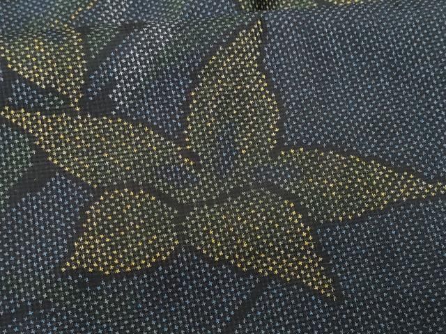 平和屋着物□本場大島紬 7マルキ 枝花文 正絹 逸品 未使用 CABB3883fb