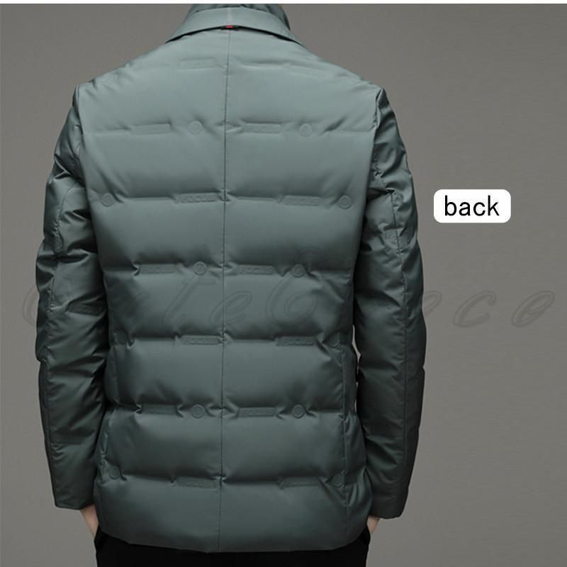 ダウンジャケット メンズ ダウンコート 立襟 テーラード 長袖 軽量