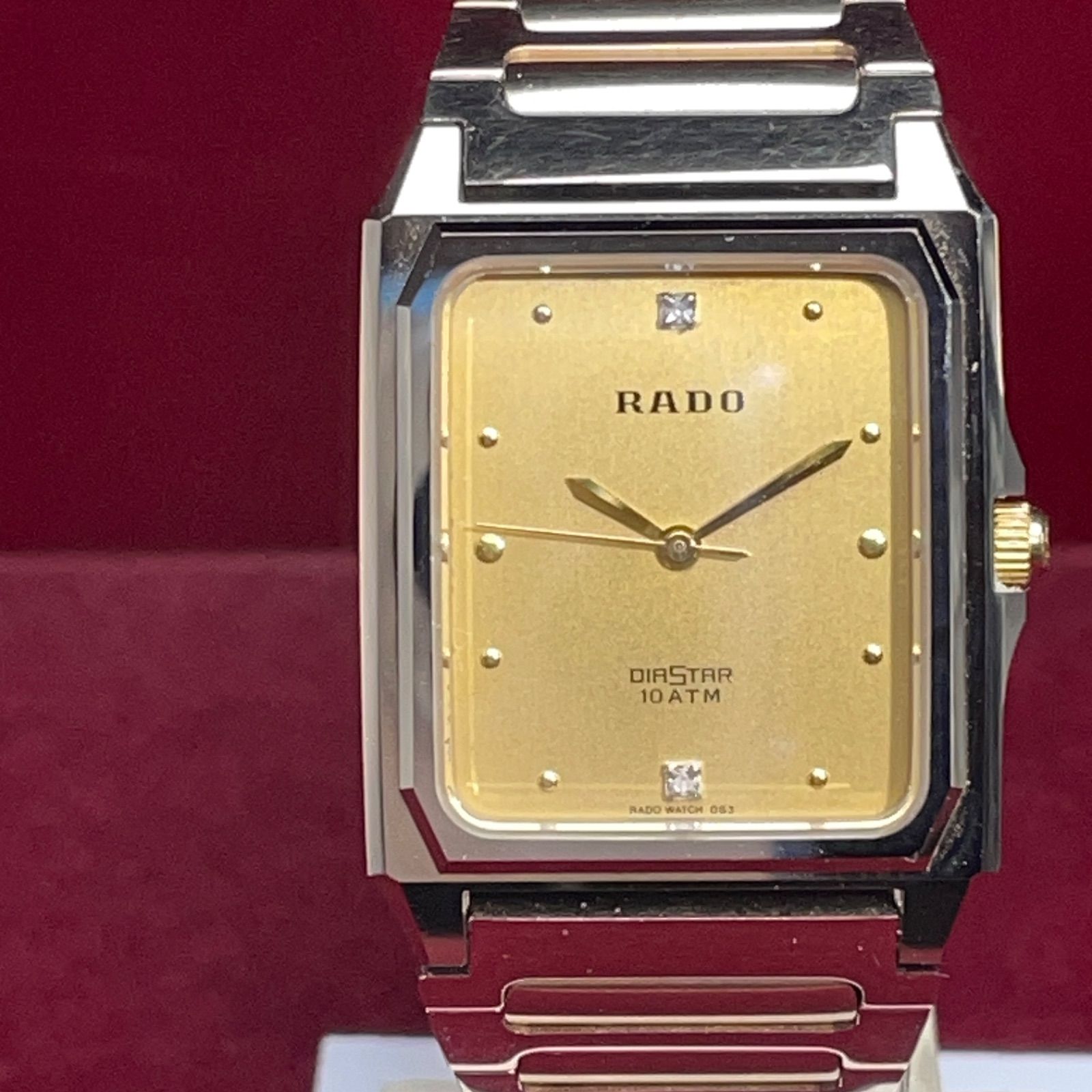 90s RADO フローレンス 1Pダイヤ スイス製 QZ 電池交換済 腕時計 90s RADO フローレンス 1Pダイヤ スイス製 QZ 電池交換済 腕時計 90s