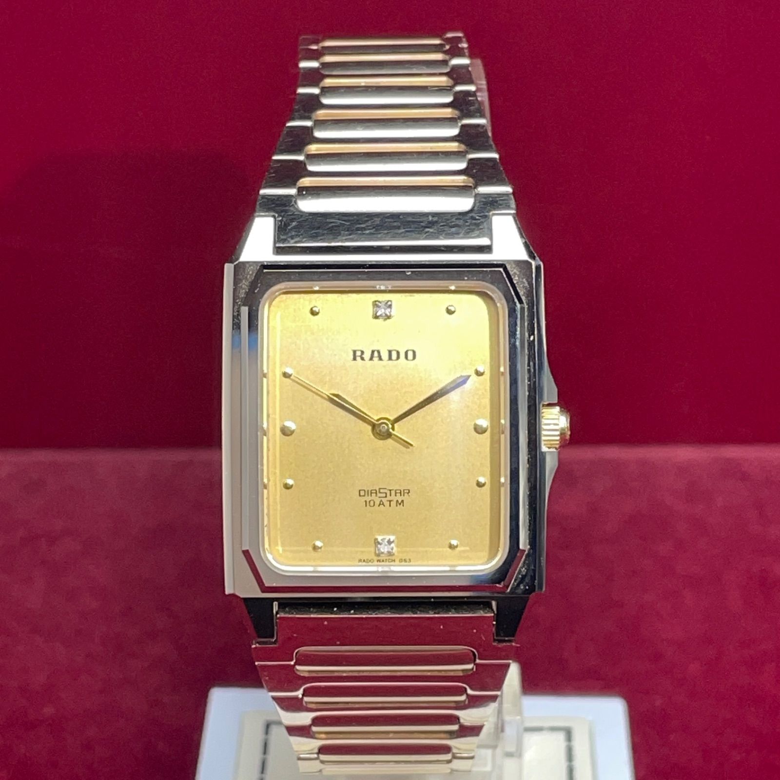 RADO DIASTAR QZ 電池交換済 スイス製 純正ブレス竜頭 90s