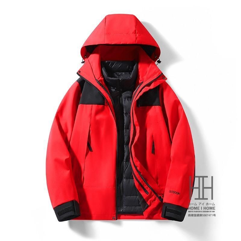 ダウンジャケット マウンテンパーカー メンズ レディース 3way フード