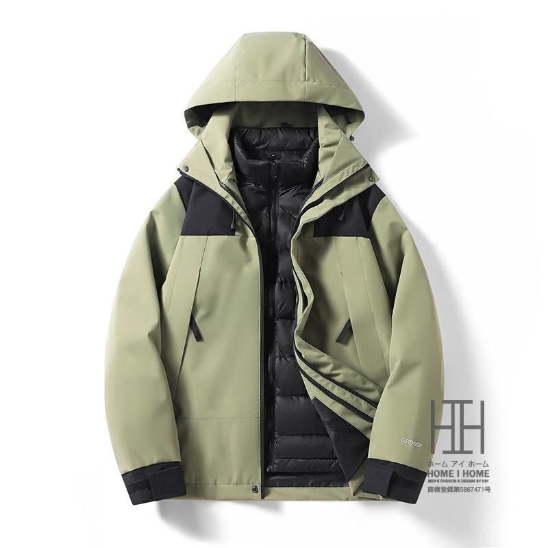 ダウンジャケット マウンテンパーカー メンズ レディース 3way フード