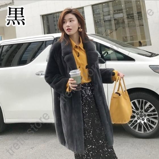 【ほっち】ファーコート レディース ダウン ジャケット ボアコート フェイクファー フォックス アウター ロングコート おしゃれ 上着 暖かい 防寒 冬服 新作 もこもこ ファーコート レディース ダウン ジャケット ボアコート フェイク